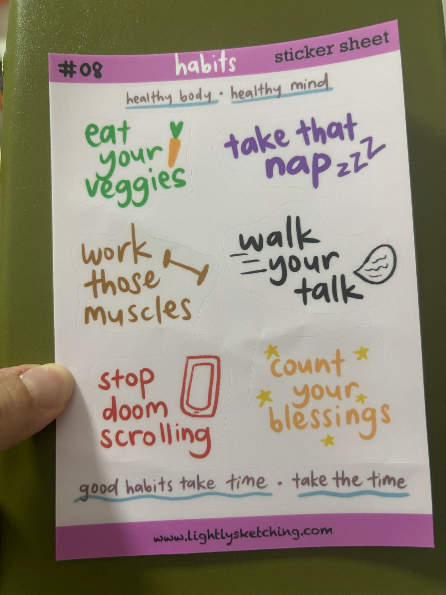#08 Habits Sticker Sheet