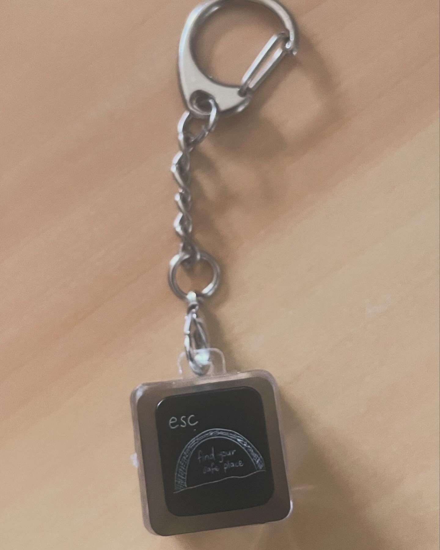 Esc Clicky Keycap Keychain (Find your safe place)