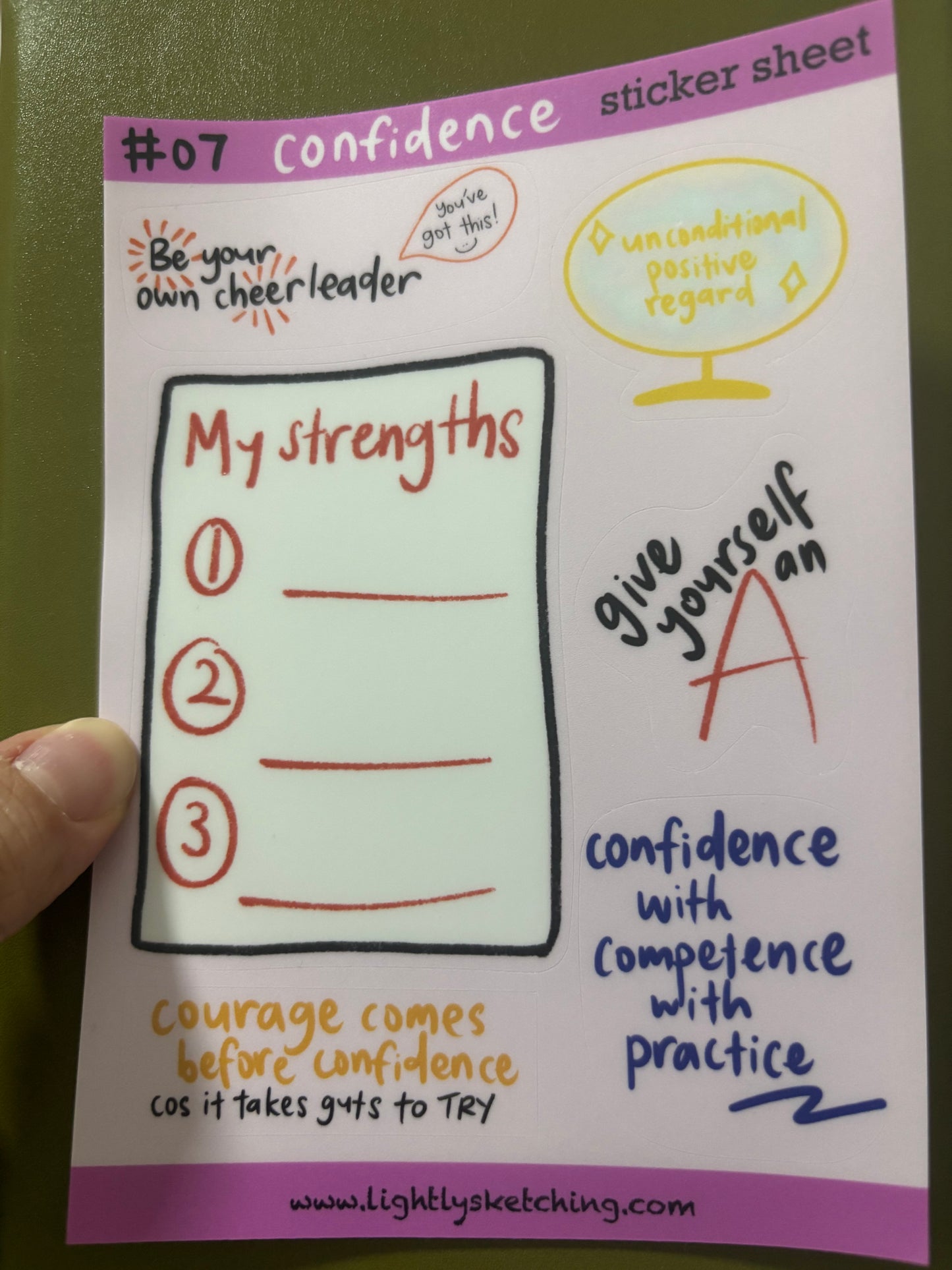#07 Confidence Sticker Sheet