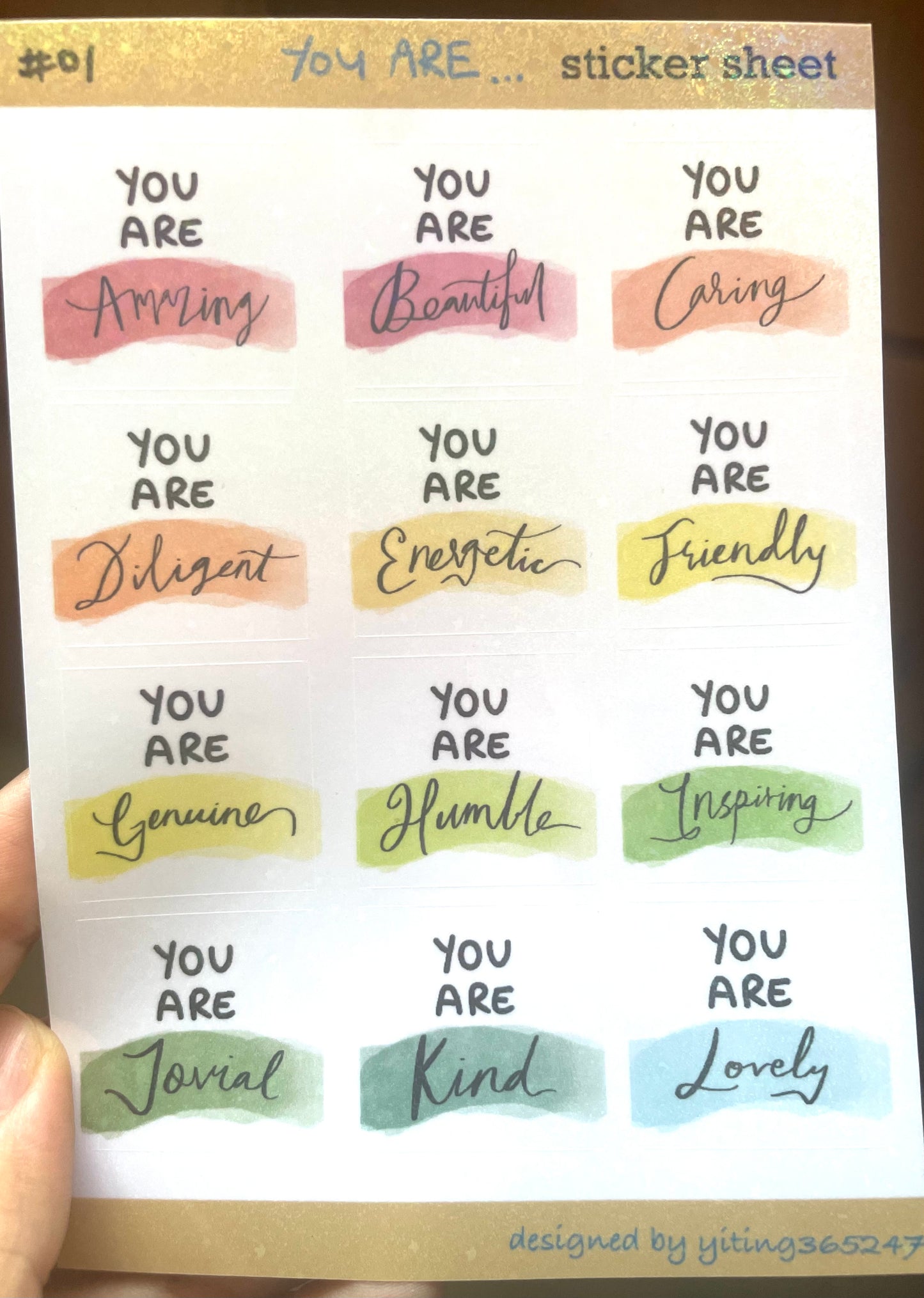 #01 You are Sticker Sheet
