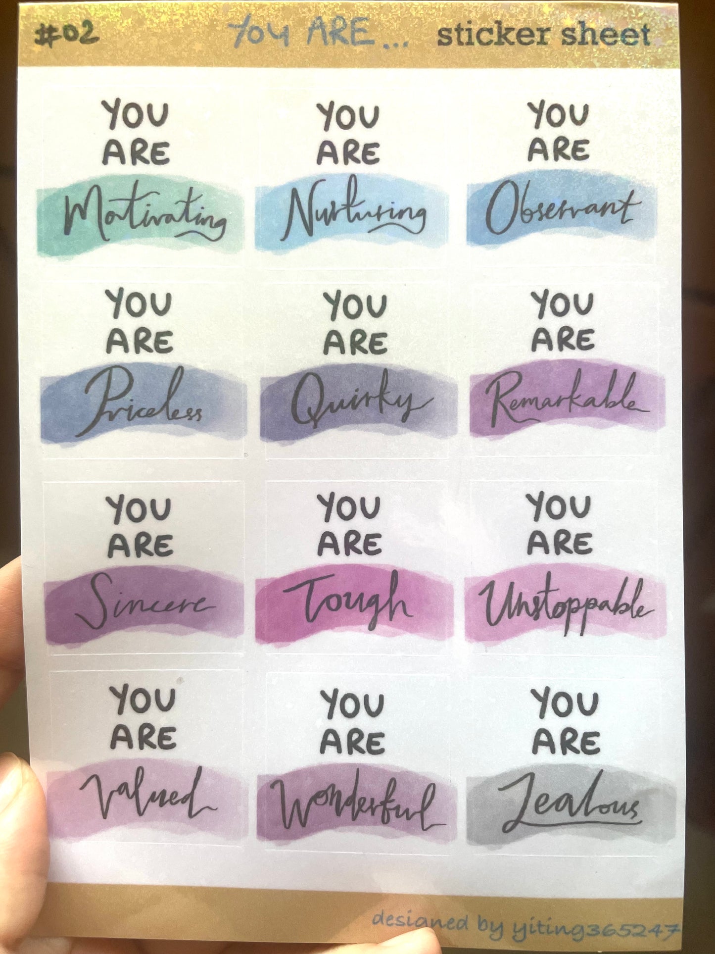 #02 You are Sticker Sheet