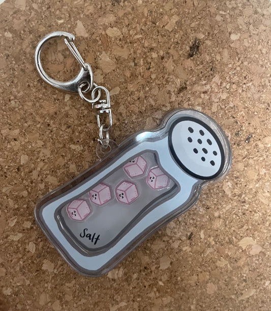 Pink Himalayan Saltshaker Keychain