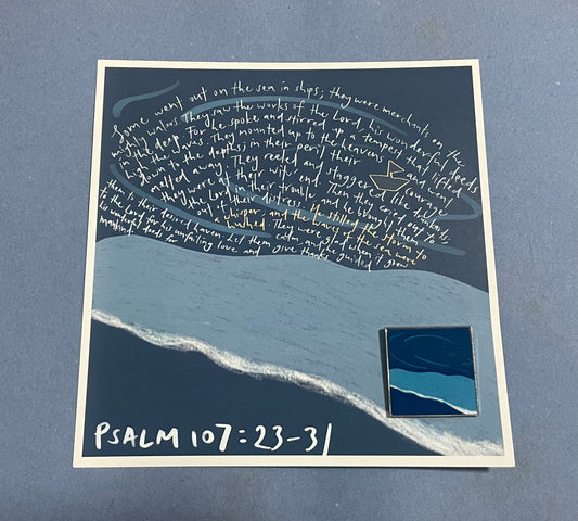 Psalm 107 (Sea) Enamel Pin