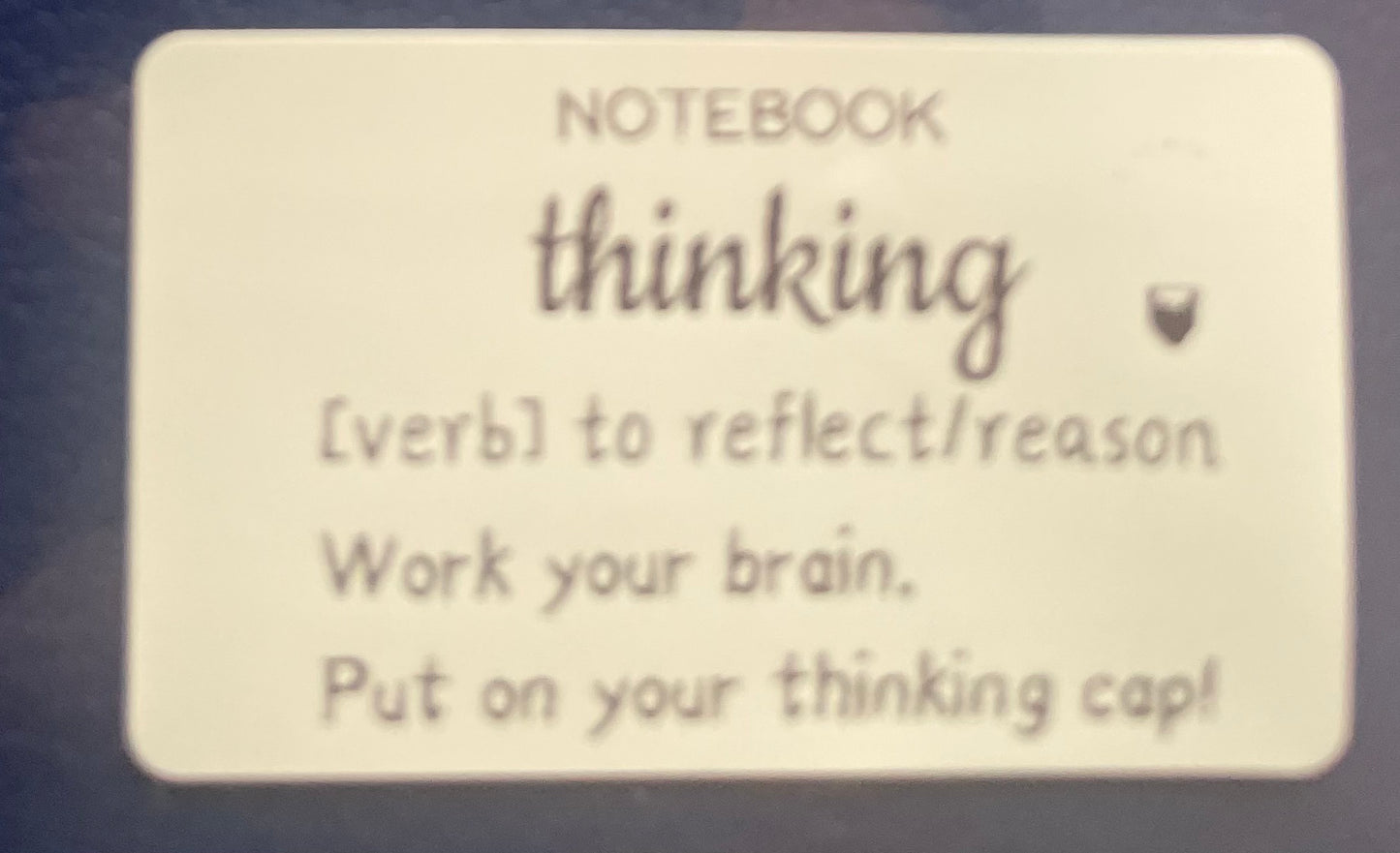 Thinking Notebook (Blue)