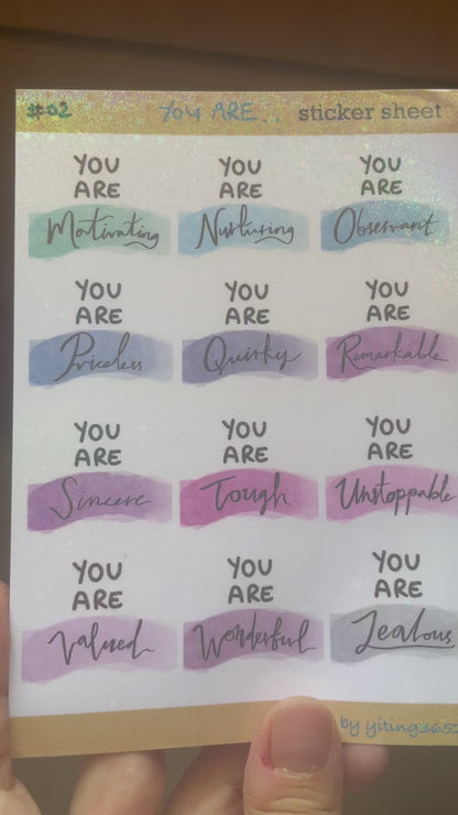 #02 You are Sticker Sheet