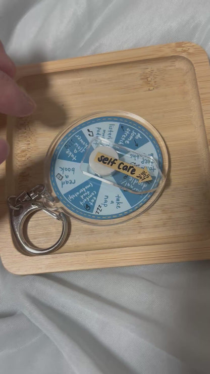 [v3] Self-care Spinning Keychain